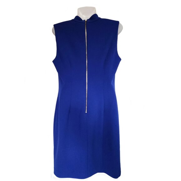 Like New Stunning Royal Blue Calvin Klein Bodycon Dress Size 6 - Picture 4 of 6